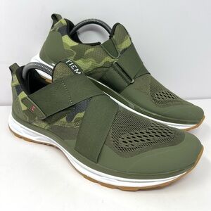 Tiem Women’s Slipstream Indoor Cycling Shoe Sneaker 10.5 Green Camo Spin Spd EUC
